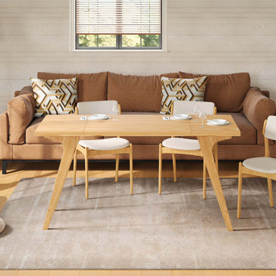 Transformer Coffee and Dining Table,2-in-1 Expandable and Adjustable Height