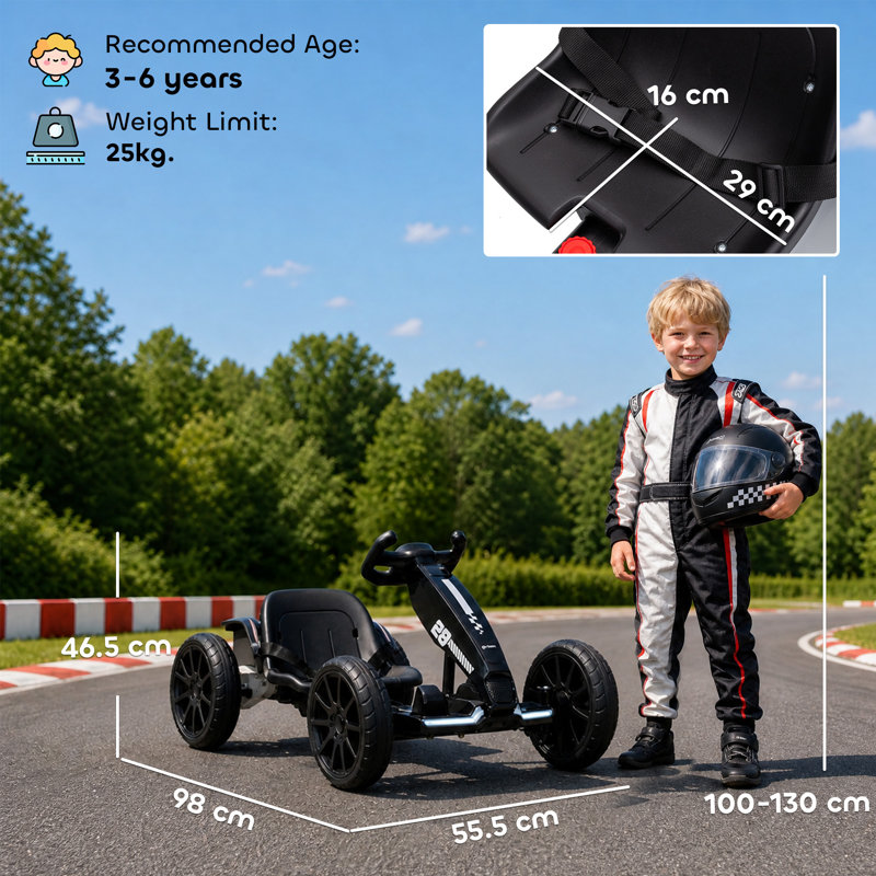 HOMCOM Go Kart Toy