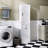 Cabinet,With 1 Storage Cabinet And 1 Drawer - White