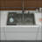 33"X22" Gunmetal Black  Double Bowl Kitchen Sink 16 Gauge With Two 10" Deep Basin(60/40)