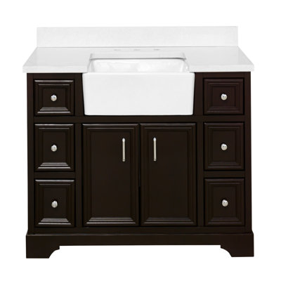 Emiliano 42'' Single Bathroom Vanity with Top