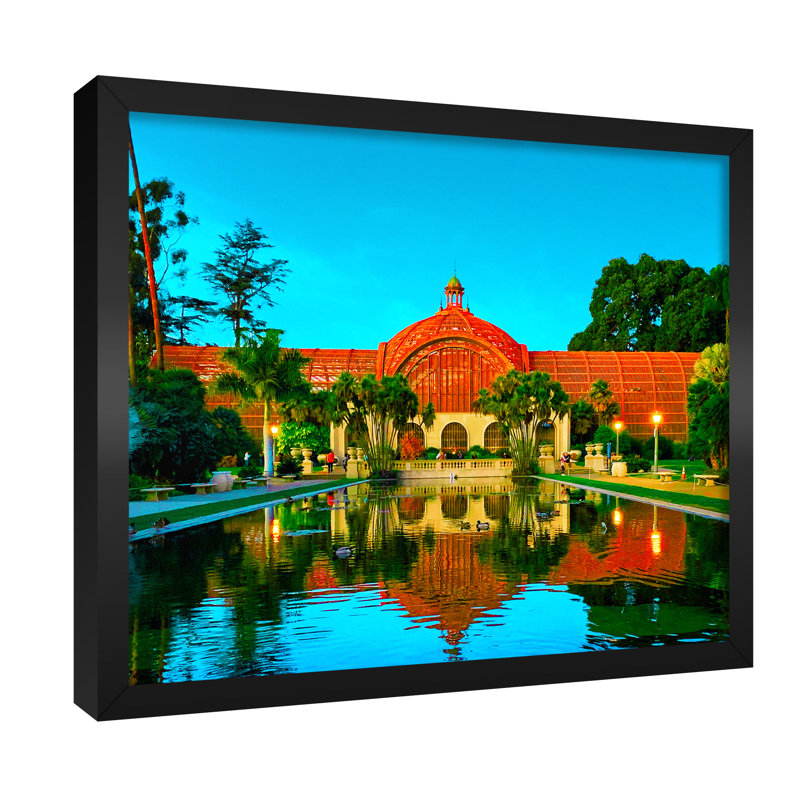 Balboa Park, San Diego, Californie - reproduction de photo sur toile, H 16 po x l 20 po x P 0,75 po, Toile encadrée noire