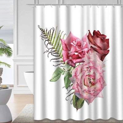 Bouquet de roses, aquarelle, voeux, invitation, anniversaire, vacances, été, 12 crochets