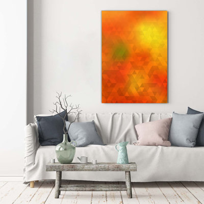 Abstraction Triangles - Wrapped Canvas Print