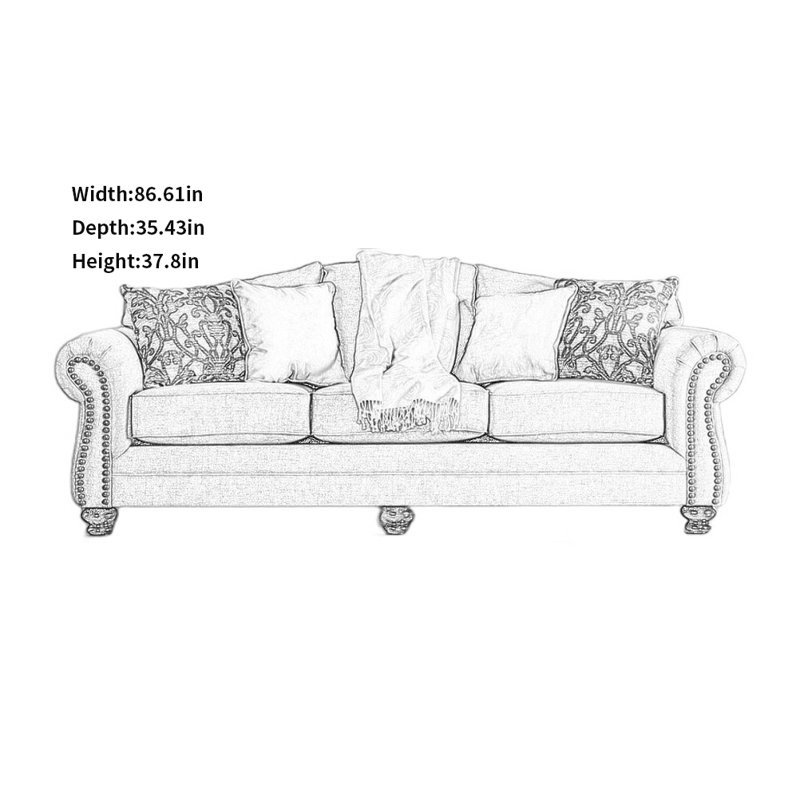 Retro Fabric Sofa
