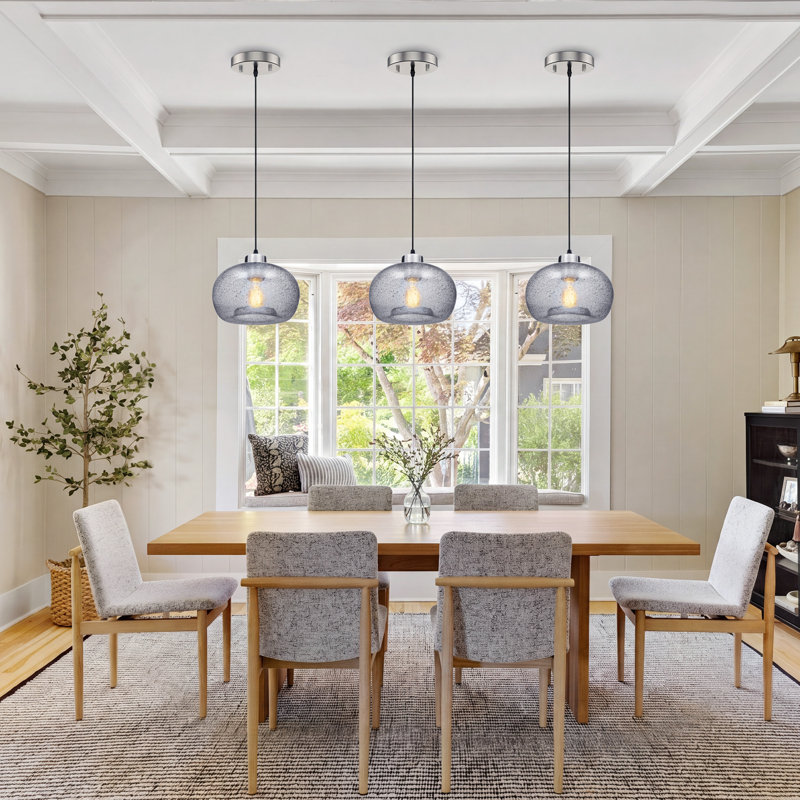 Luminaires suspendus modernes en verre, Brun, 1