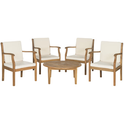 5 Piece Sectional Seating Group with Cushions by Red Barrel Studio