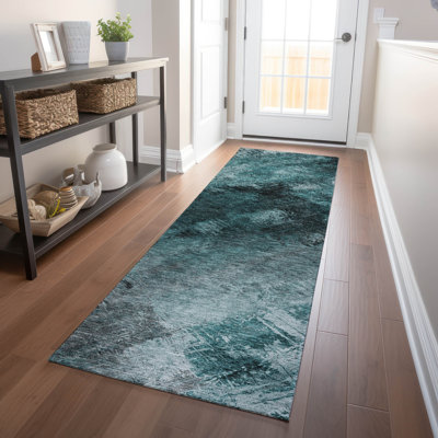 Tapis intérieur / extérieur en polyester tissé à la machine Decicco