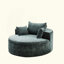 Canapé-lit simple 55 po en chenille éponge, sans assemblage requis, fauteuil-lit moderne moelleux pour le salon, la chambre à coucher, le salon et la salle de projection (pas une chaise pivotante)