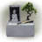 Jaustin Concrete / Cement Weather Resistant Sculptural Fountain with Lights