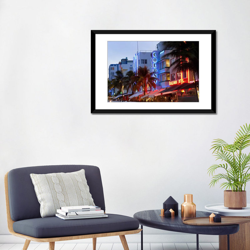 «Miami-Dade County, Florida» par Gustav Klimt, reproduction de photo sur toile, H 24 po x l 32 po x P 1 po, Blanc