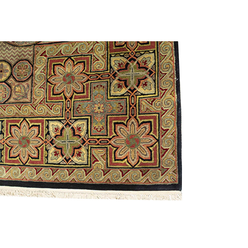 Wool Oriental Area Rug in Brown