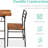 2 - Person Four Leg Dining Set