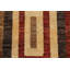 Tapis décoratif en laine de conception unique 6 pi 8 po x 9 pi 4 po noué à la main New Age en laine brun/beige/rouge