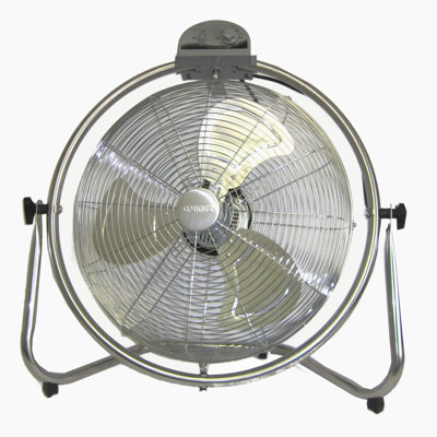 Ventilateur oscillant de 20 po à grande vitesse - Gril chromé
