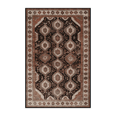 Tapis brun lavable à la machine