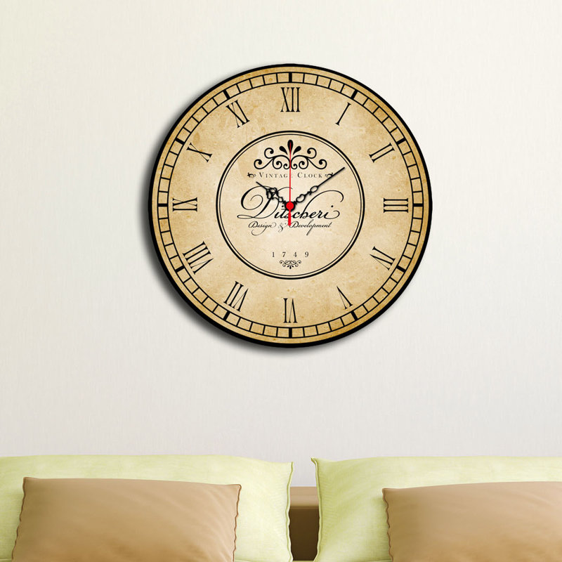 Horloge murale élégante Elegant, 15,7 po de diamètre | 100% panneau de fibres à densité moyenne avec une épaisseur de 0,2 po | Décoration élégante pour le salon, le bureau et la chambre à coucher | Design moderne, parfait pour l'élégance et la