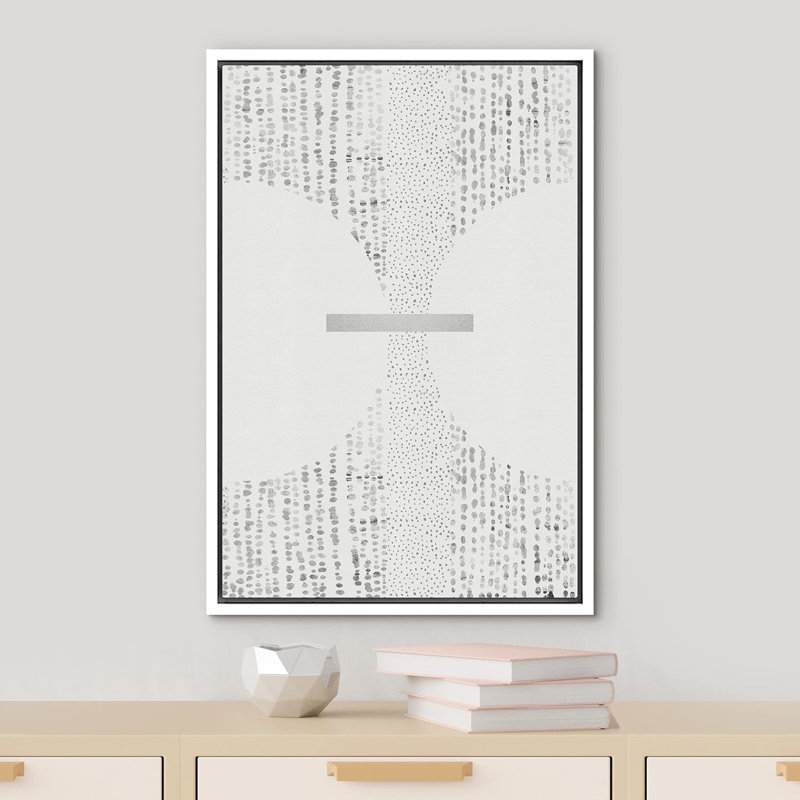 Illustration géométrique minimaliste de lignes géométriques géométriques abstraites, Blanc, H 36 po x l 24 po