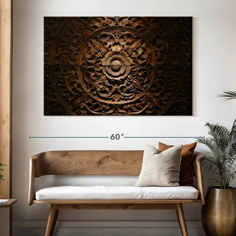 Senne Carved Wood Florals