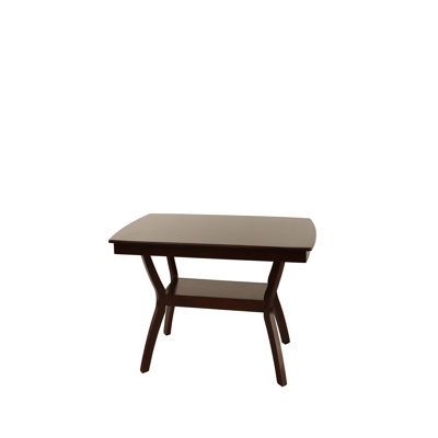 Table de salle à manger formelle 1pc avec meubles de salle à manger à finition espresso en bois massif