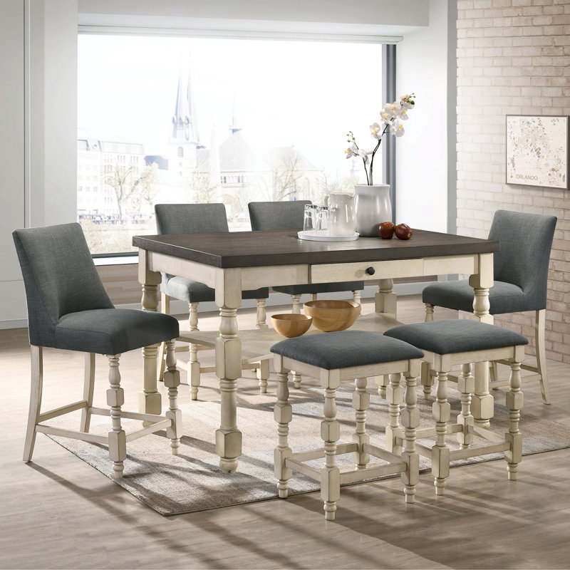 One Allium Way® Holtzclaw 7 - Piece Dining Set & Reviews | Wayfair