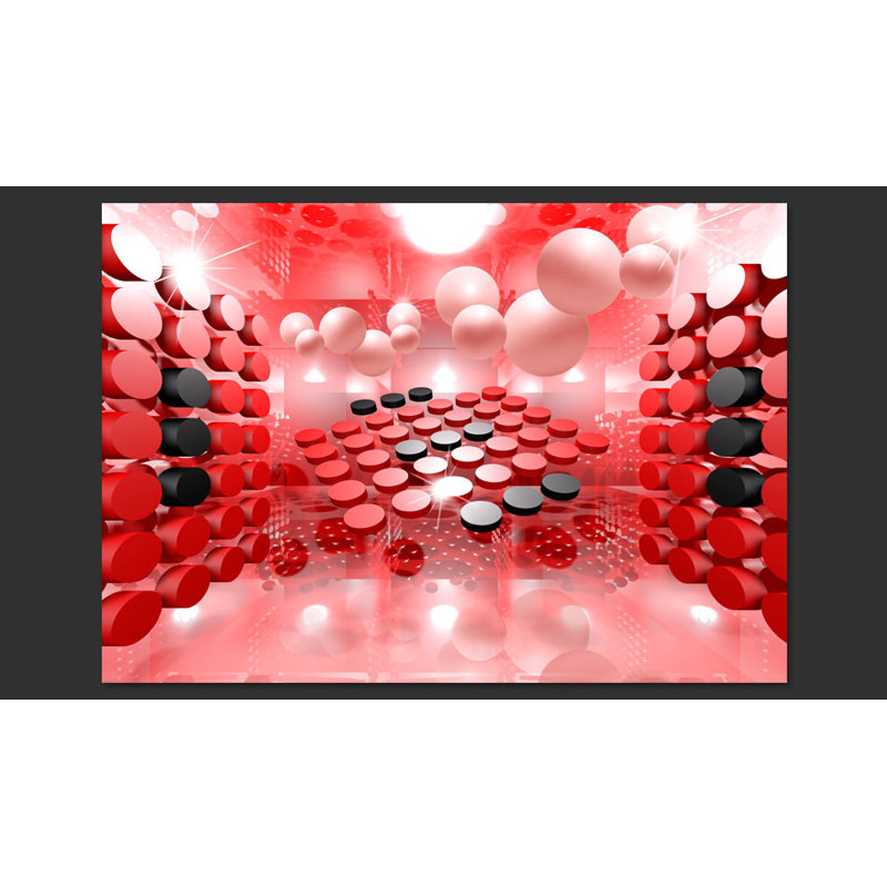 Playing in Red and Black Wallpaper, 280cm x 400cm