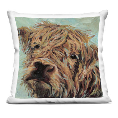Coussin Highland sur un motif décoratif imprimé par Wani Pasion