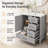 Velora 30" Vanity with Gold Handles – Soft-Close Door + 3 Graduated Drawers, White Ceramic Sink. Solid-Wood Frame, 4" Faucet Deck-551577049