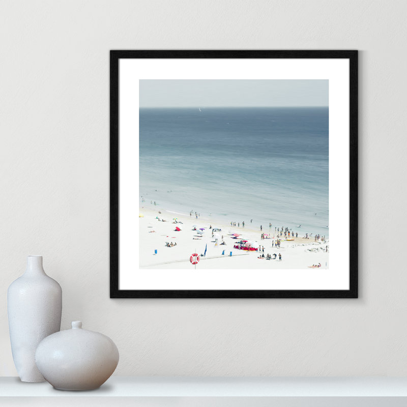 Monier Sesimbra II by Ingrid Beddoes - Print, Black Wood Framed Paper, 24.75" H x 24.75" W x 0.75" D