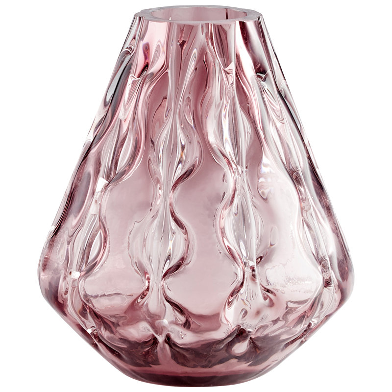 Geneva Glass Table Vase, 10" H x 8.5" W x 8.5" D