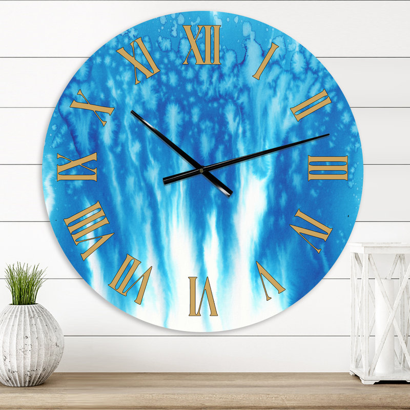Oversized Snowflakes in the Wind Wall Clock, Small