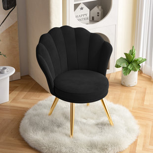 Chaise de réception en velours avec structure en métal
