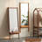 Rectangle Solid + Manufactured Wood Full Length Mirror-1219996245