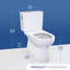 TOTO Glaston 1G Two-Piece Elongated 1.0 GPF Universal Height Toilet with Right-Hand Trip Lever and CEFIONTECT, Cotton White - CST472CUFRG#01-1588230566