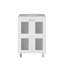 Armoire de salle de bain avec 2 portes en verre givré-1206948524