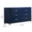 Commode en velours de 60 po Sheram-1343111703