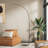 78.3" Led Arced Floor Lamp With Remote Control