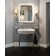 Rose Oval Console Bathroom Sink with Overflow