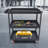 30.5" Heavy Duty Industrial Service Cart 3 Tier Rolling Tool Cart Steel Utility Cart-70672860