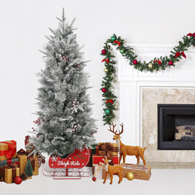 4.5' H Lighted Artificial Christmas Tree