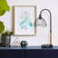 Lampe arquée en métal