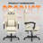 Soontrans Gaming Chair with Footrest Computer Ergonomic Office Chair with Massage Lumbar Support & Headrest, High Back Vintage Game Chair for Adults and Kids, White-1138300063