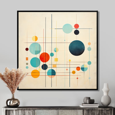 Syncronicities Midcentury Elegant Retro Art - Abstract Midcentury Canvas Print Wall Art