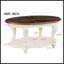 Table basse ovale en bois de 42 po pour le salon-456763632