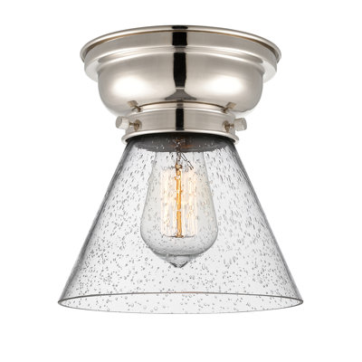 Aditi Cone 1 Light 8" Flush Mount