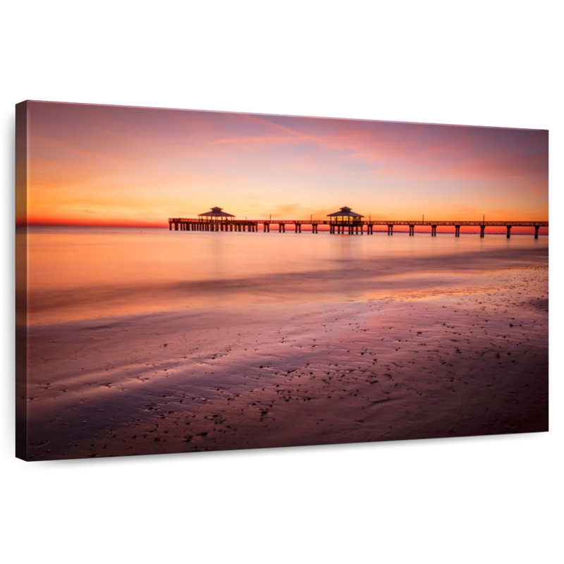 Lynelle Panoramic Myers Beach Sunset, 8" H x 12" W