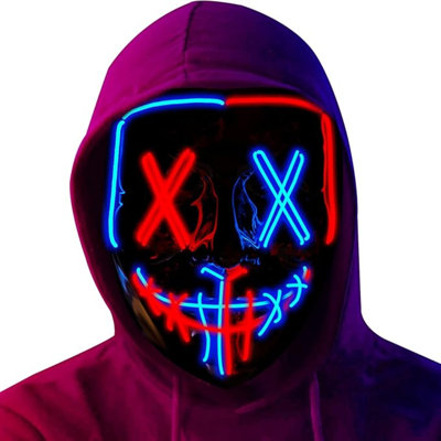 Wrought Studio™ Halloween Mask LED Light Up Masks For Festival Cosplay Halloween Costume Masquerade Parties,Carnival,Gifts
