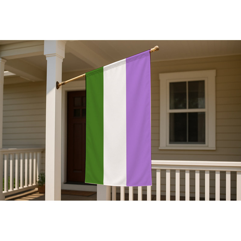 Drapeau de la fierté de genre - drapeau extérieur