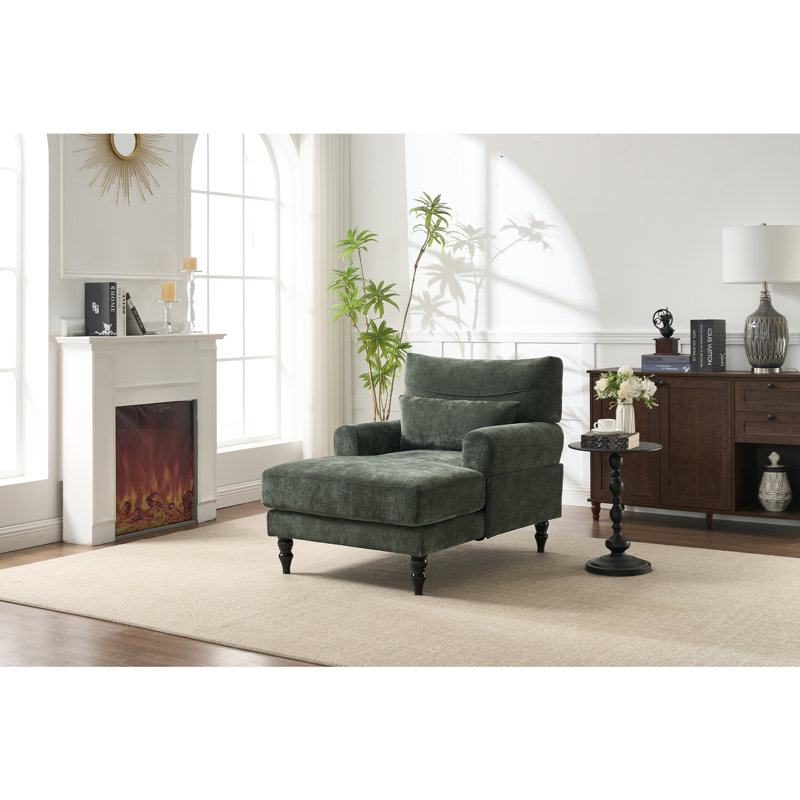 Chaise longue moderne, Vert