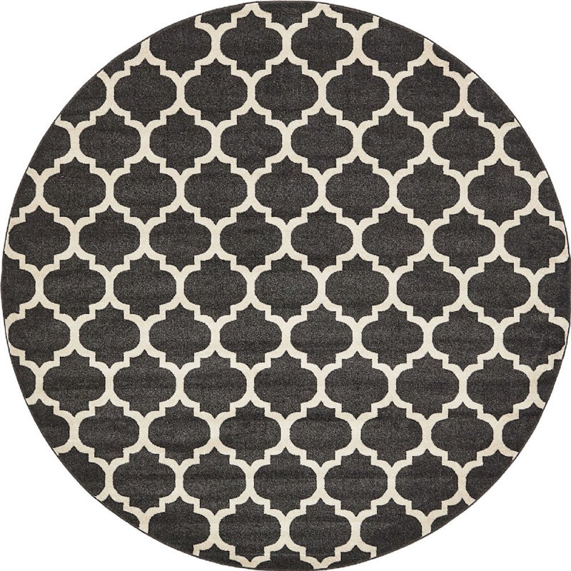 Molly Geometric Indoor Rug, Round 10'
